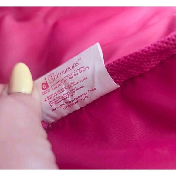 Barbie Tote Bag by Animations Beach Bag Superstar Era Graphics Retro Hot Pink - Picture 6 of 8